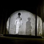 Miss Tampa Contestant Standing Onstage, Tampa, Florida by George Skip Gandy IV