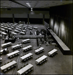 Banquet Tables Set Up in Front of Empty Stage, Tampa, Florida by George Skip Gandy IV