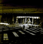 Banquet Tables Set Up in Front of Decorated Stage, Tampa, Florida, B by George Skip Gandy IV