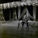 Three People Dancing in Performance Space in Front of Decorated Stage, Tampa, Florida by George Skip Gandy IV