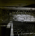 Empty Auditorium Seating in Front of Barnum and Bailey Circus Construction, Tampa, Florida, F by George Skip Gandy IV