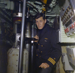 Thomas LeRoy Collins Jr. Operating Equipment Inside a Submarine, Tampa, Florida, B by George Skip Gandy IV