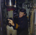 Thomas LeRoy Collins Jr. Operating Equipment Inside a Submarine, Tampa, Florida, D by George Skip Gandy IV