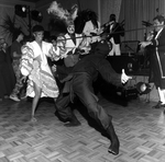 A Ninja Dances the Limbo While Band Plays in Background by George Skip Gandy IV