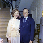 Rosalynn Carter Poses with an Unknown Man in a Blue Suit, B by George Skip Gandy IV