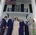 Rosalynn Carter Poses with a Group Outside in Front of a House, B by George Skip Gandy IV