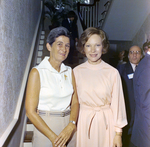 Rosalynn Carter Poses with a Woman in Front of a Stairwell, B by George Skip Gandy IV