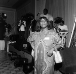 A Woman Poses for her Portrait While Behind Her a Band Plays by George Skip Gandy IV