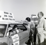 Jack Eckerd and Paula Hawkins Examine Campaign Car, Orlando, Florida, B by George Skip Gandy IV