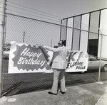 Happy Birthday Jack, Welcome Paula Sign by George Skip Gandy IV