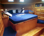 Bed inside an Endeavour Yacht. A by George Skip Gandy IV