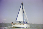 E-40 Endeavour Sailing Yacht on the Water, A by George Skip Gandy IV