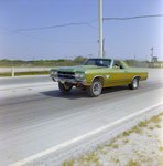 Modified 1970 Chevrolet El Camino SS Vehicle on Road, Front View, C by George Skip Gandy IV