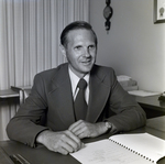 Portrait of Edward Halvorsen at Desk, B by George Skip Gandy IV