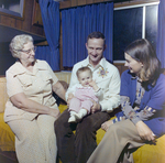 Family Photo of Richard "Dick" Davis, Glenda Davis, Baby, and Mother, B by George Skip Gandy IV