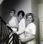 Three Women Posing on Staircase, Delta Delta Delta Sorority, A by George Skip Gandy IV