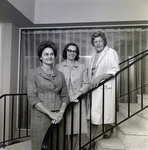 Three Women Pose on Staircase, Delta Delta Delta Sorority, A by George Skip Gandy IV