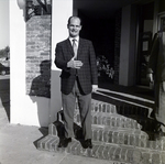 Businessman Standing on Brick Steps, A by George Skip Gandy IV