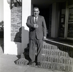 Man Greeting Outside a Building, B by George Skip Gandy IV