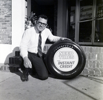 Tire Advertisement in Front of Building, B by George Skip Gandy IV