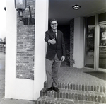 Handshake on the Office Steps, B by George Skip Gandy IV