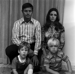 Family Portrait in Front of Curtain, F by George Skip Gandy IV