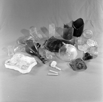 Collection of Broken Glass Bottles and Ceramic Pieces, B by George Skip Gandy IV