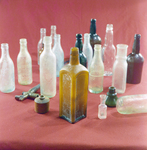 Collection of Glass Bottles and Small Containers, D by George Skip Gandy IV