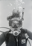 Underwater Diver in White Star Gear, F by George Skip Gandy IV