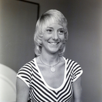 Smiling Woman in Striped Shirt, B by George Skip Gandy IV