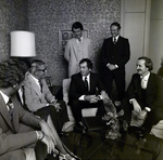 Group Portrait of General Telephone and Electronics Corporation Employees in a Lounge, I by George Skip Gandy IV