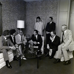 Group Portrait of General Telephone and Electronics Corporation Employees in a Lounge, J by George Skip Gandy IV