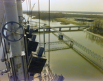 Aerial View of Dock and Waterway at Gulf Foundation Facility by George Skip Gandy IV