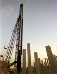 Pile Driving at Construction Site in Florida, D by George Skip Gandy IV