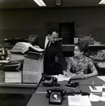 Office Workers with Documents and Telephones, A by George Skip Gandy IV