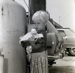 3-Year-Old Eric Gandy Uses Corded Phone, G by George Skip Gandy IV
