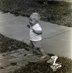 11-Month-Old Eric Gandy Plays Outside, D by George Skip Gandy IV