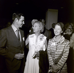 Three Attendees Socialize at Banquet, Exchange National Bank by George Skip Gandy IV