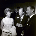 Three Attendees Socialize at Banquet, Exchange National Bank by George Skip Gandy IV