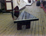 Wooden Table on a Ship Deck, F by George Skip Gandy IV