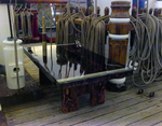 Wooden Table on a Ship Deck, L by George Skip Gandy IV