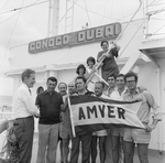 Crew of the Conoco Dubai Holding an AMVER Flag, A by George Skip Gandy IV