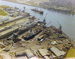Aerial View of Coastal Shipyard and Repair Facility, A by George Skip Gandy IV