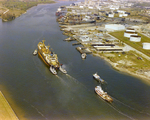 Aerial View of Coastal Shipyard and Repair Facility, F by George Skip Gandy IV