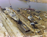 Aerial View of Coastal Shipyard and Repair Facility, H by George Skip Gandy IV