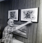 Man with Artwork for Metropolitan Life Insurance Company, B by George Skip Gandy IV