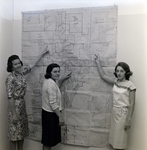 Three Women Point at Map of Tampa for March of Dimes, B by George Skip Gandy IV