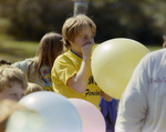 Children Inflating Balloons at Marion Oaks Country Club, D by George Skip Gandy IV