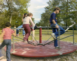 Children Playing on Playground Equipment at Marion Oaks Country Club, A by George Skip Gandy IV