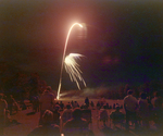 People Watching Fireworks at Marion Oaks Country Club, A by George Skip Gandy IV